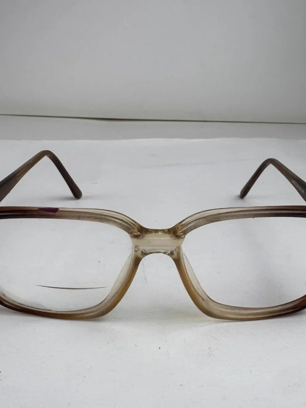 Vintage Brown Square Eyeglass Frame Optical Glasses 54-18-145 Unisex  frame only